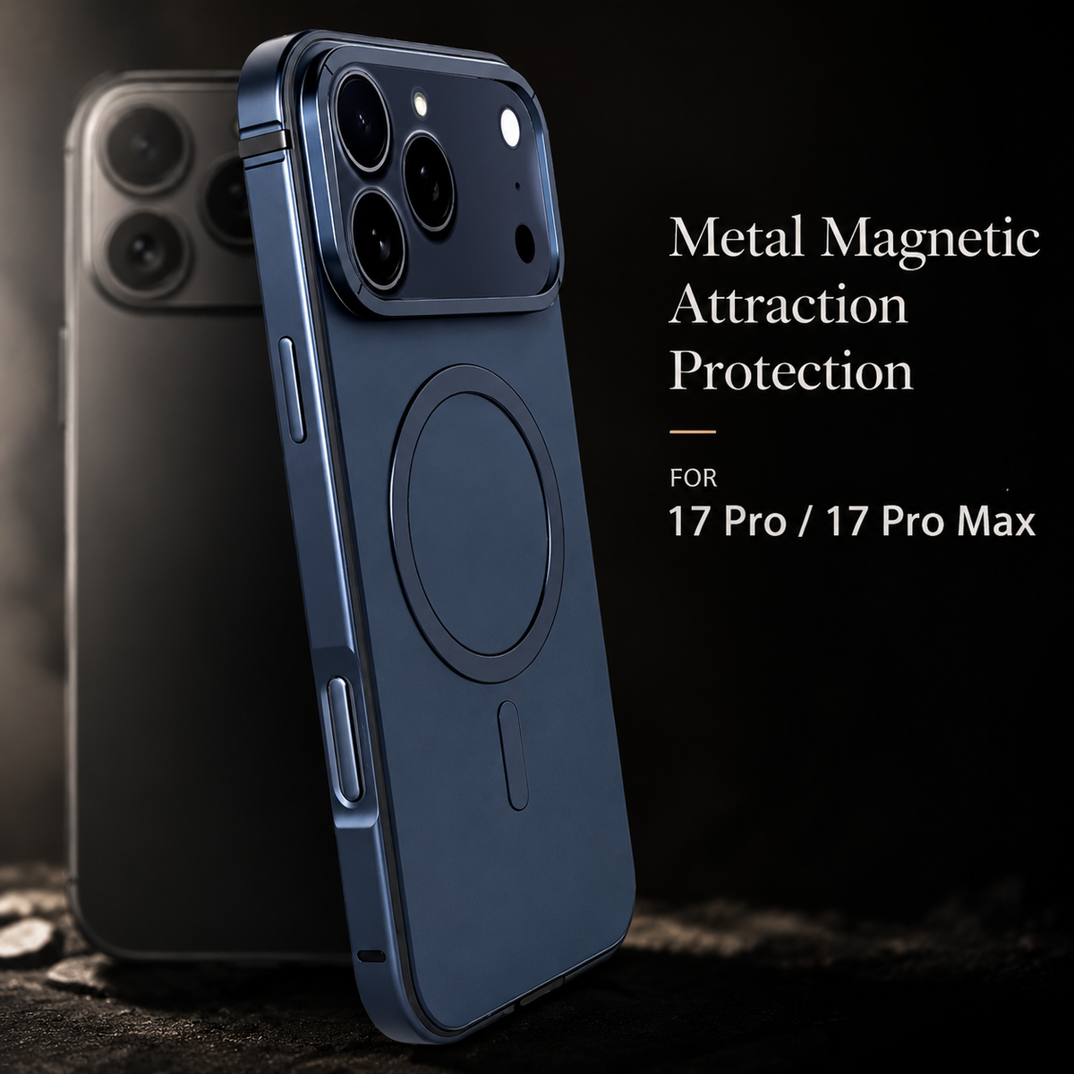 Premium iPhone Case MagSafe Compatible Aluminum Alloy Metal Frame Anti Drop Protective Cover Slim Shockproof Full Coverage