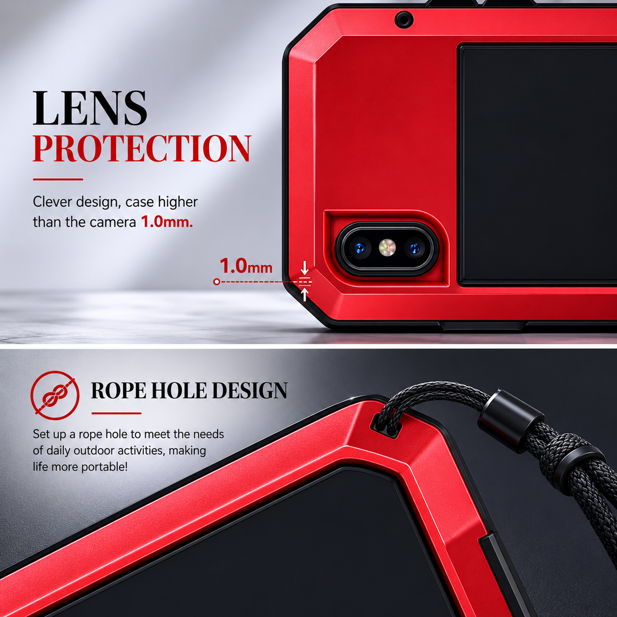 Premium iPhone Case MagSafe Compatible Aluminum Armor Bumper Cover Shockproof Full Protection