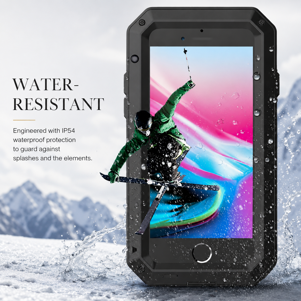 Premium iPhone Case MagSafe Compatible Aluminum Armor Bumper Cover Shockproof Full Protection