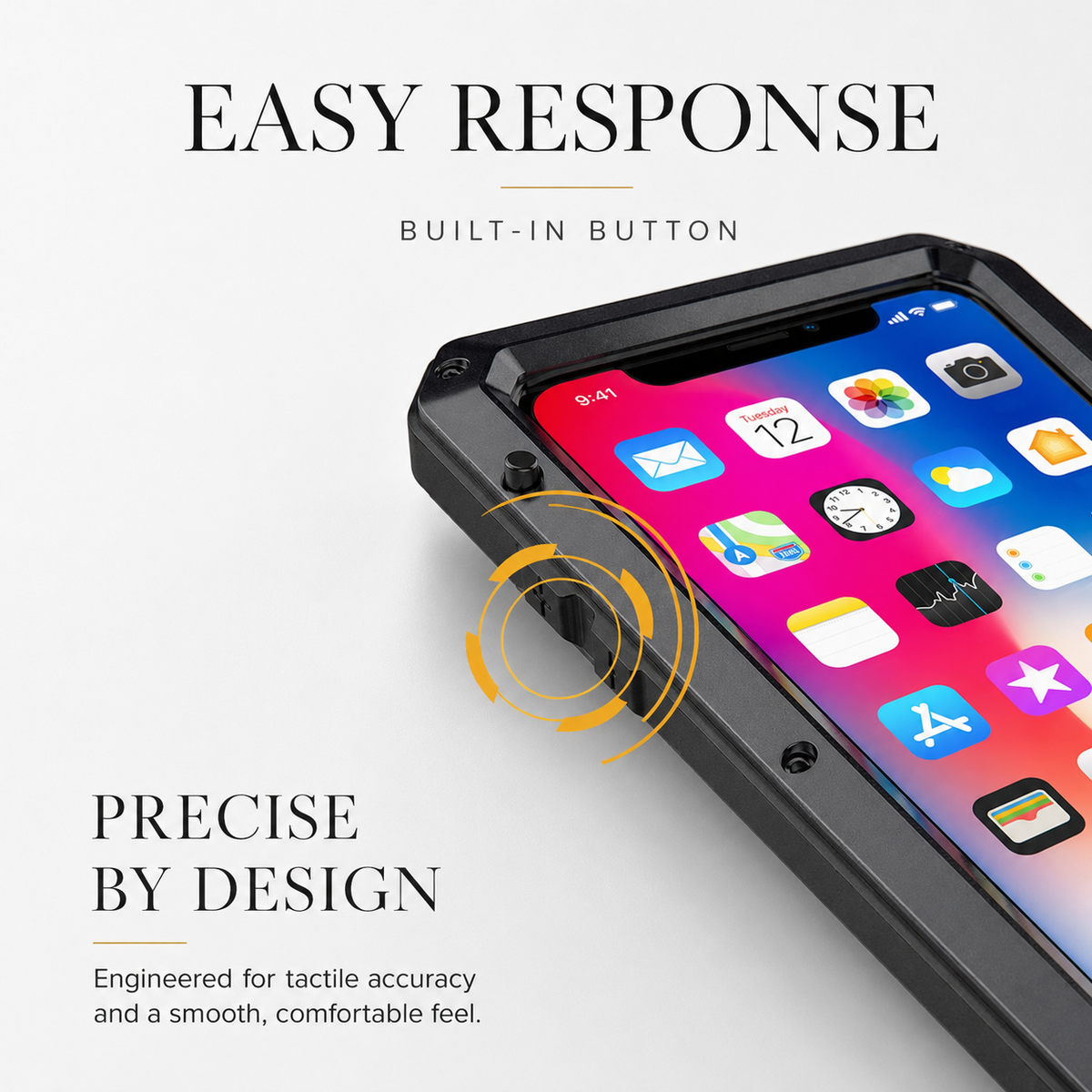 Premium iPhone Case MagSafe Compatible Aluminum Armor Bumper Cover Shockproof Full Protection