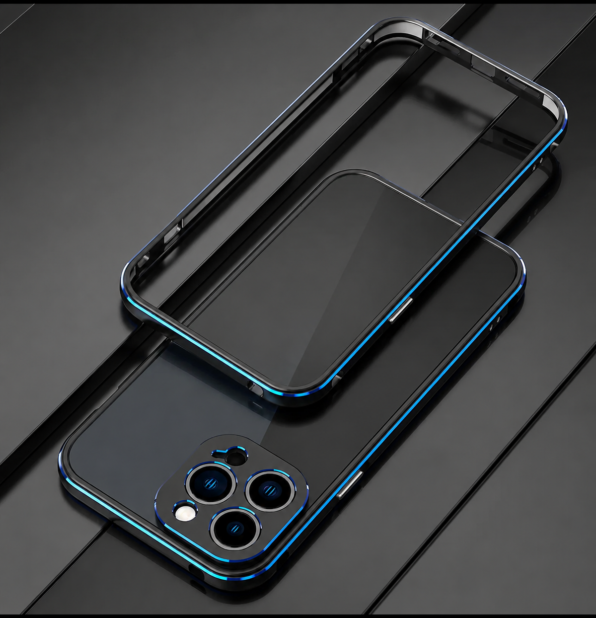 Premium iPhone Case MagSafe Compatible Aluminum Bumper Cover Metal Lens Frame Shockproof Full Protection
