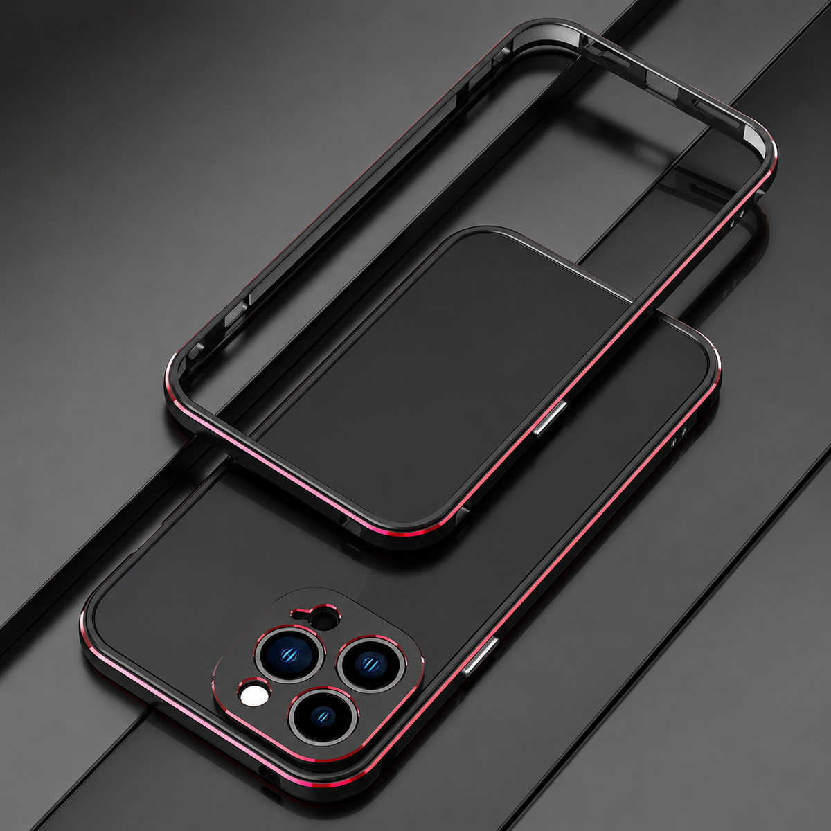 Premium iPhone Case MagSafe Compatible Aluminum Bumper Cover Metal Lens Frame Shockproof Full Protection
