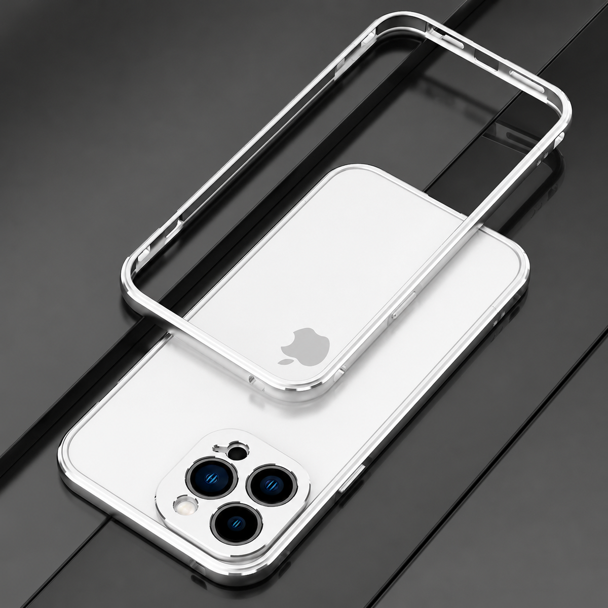 Premium iPhone Case MagSafe Compatible Aluminum Bumper Cover Metal Lens Frame Shockproof Full Protection