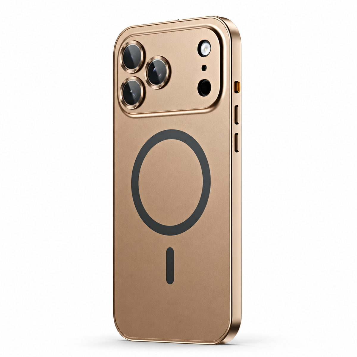 Premium iPhone Case MagSafe Compatible Aluminum Metal Frame Cover PC Back Shockproof Camera Lens Protection Ultra Thin Full Protection