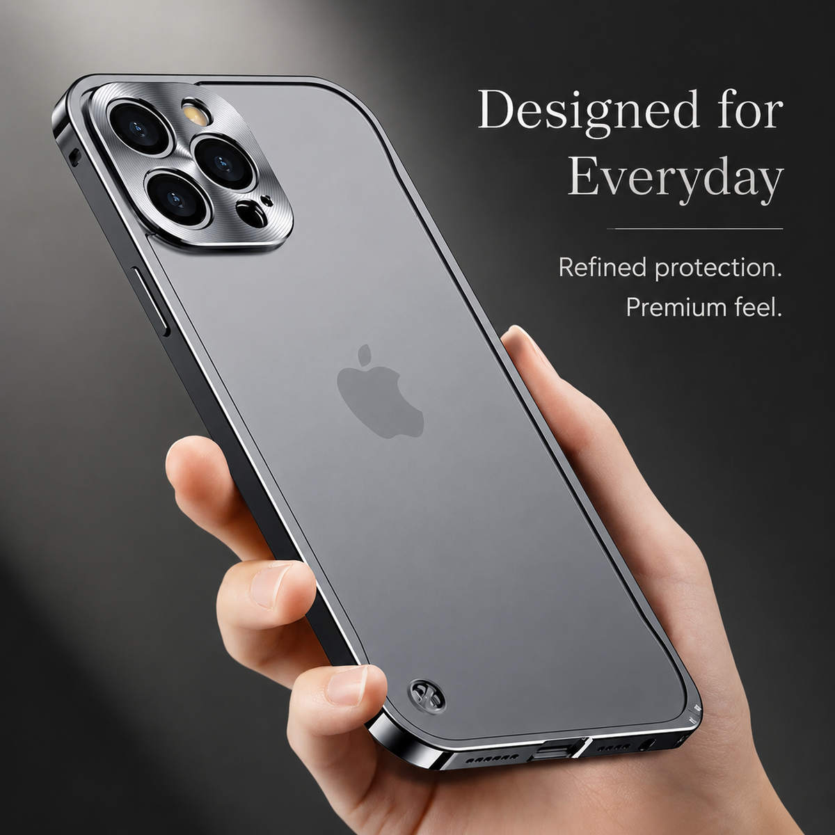 Premium iPhone Case MagSafe Compatible Aluminum Metal Frame Cover Shockproof Full Protection Slim Design
