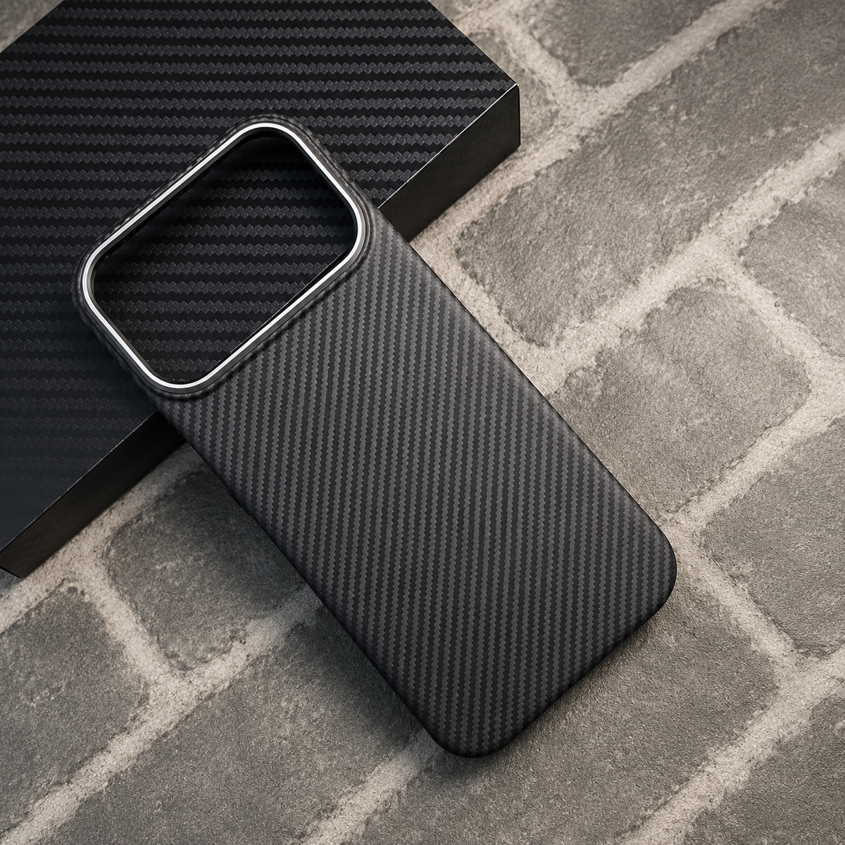 Premium iPhone Case MagSafe Compatible Aramid Carbon Fiber Cover Ultra Thin Shockproof Protection