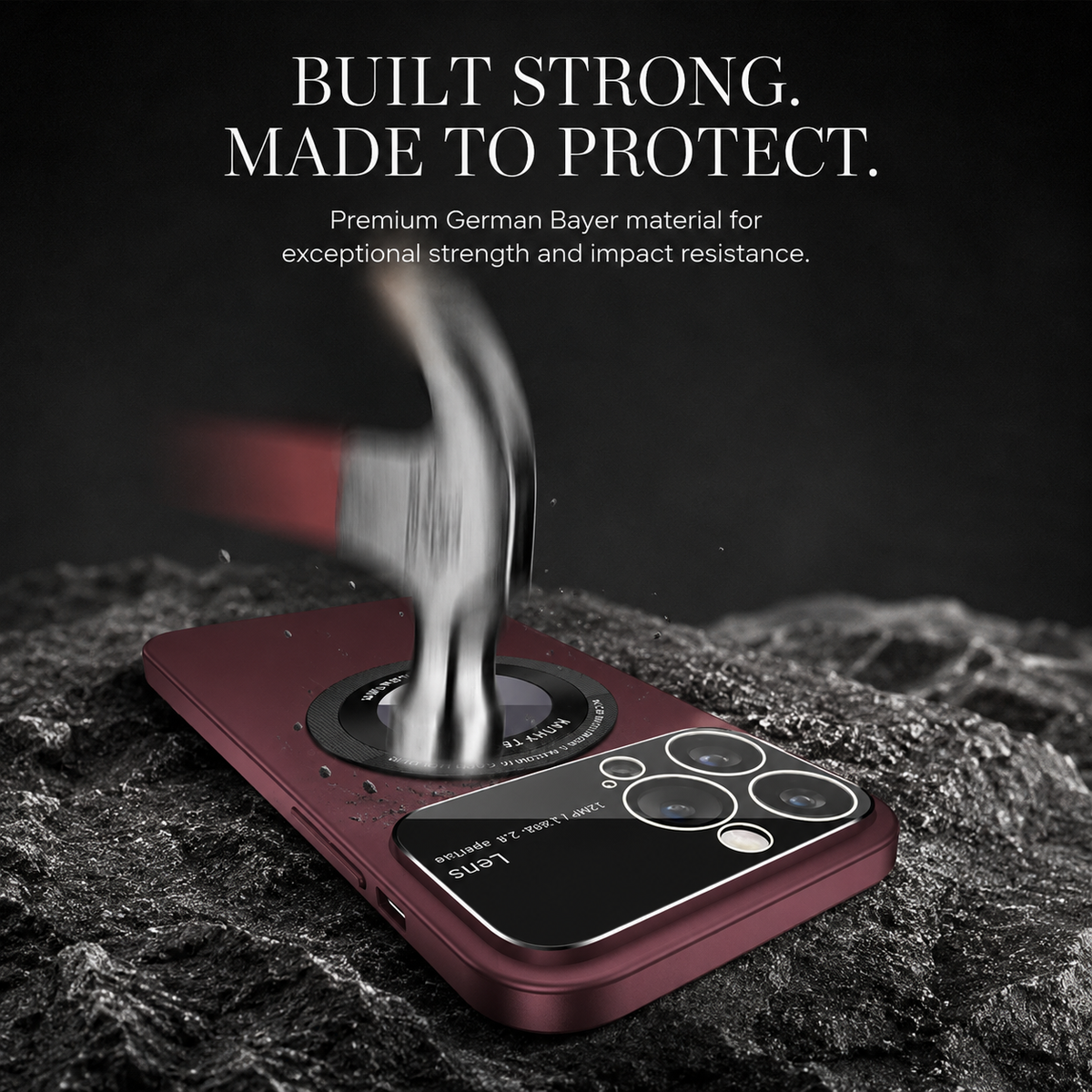 Premium iPhone Case MagSafe Compatible Double-Sided Tempered Glass Cover Magnetic Frame Protection