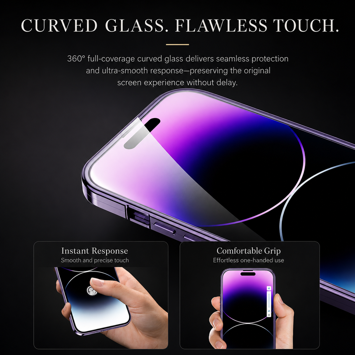Premium iPhone Case MagSafe Compatible Double-Sided Tempered Glass Cover Magnetic Frame Protection