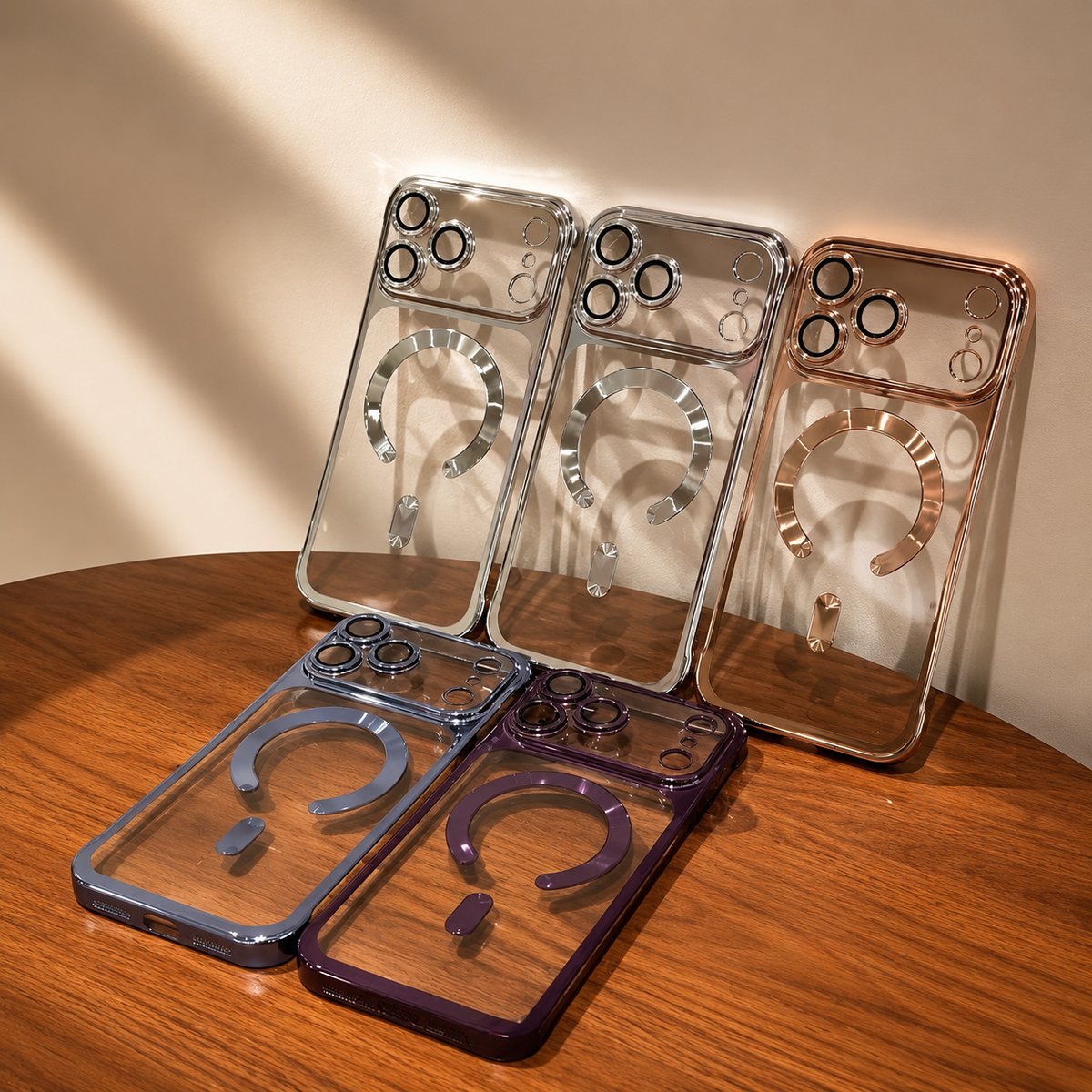 Premium iPhone Case MagSafe Compatible Frameless Transparent Cover Camera Protection