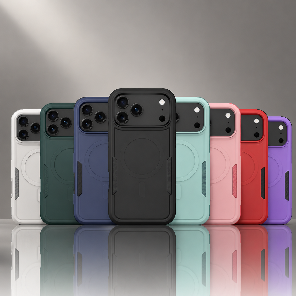 Premium iPhone Case MagSafe Compatible Heavy Armor Matte Cover Shockproof Protection