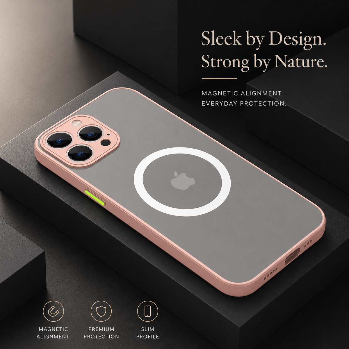 Premium iPhone Case MagSafe Compatible Matte Cover Shockproof Slim Magnetic Protection