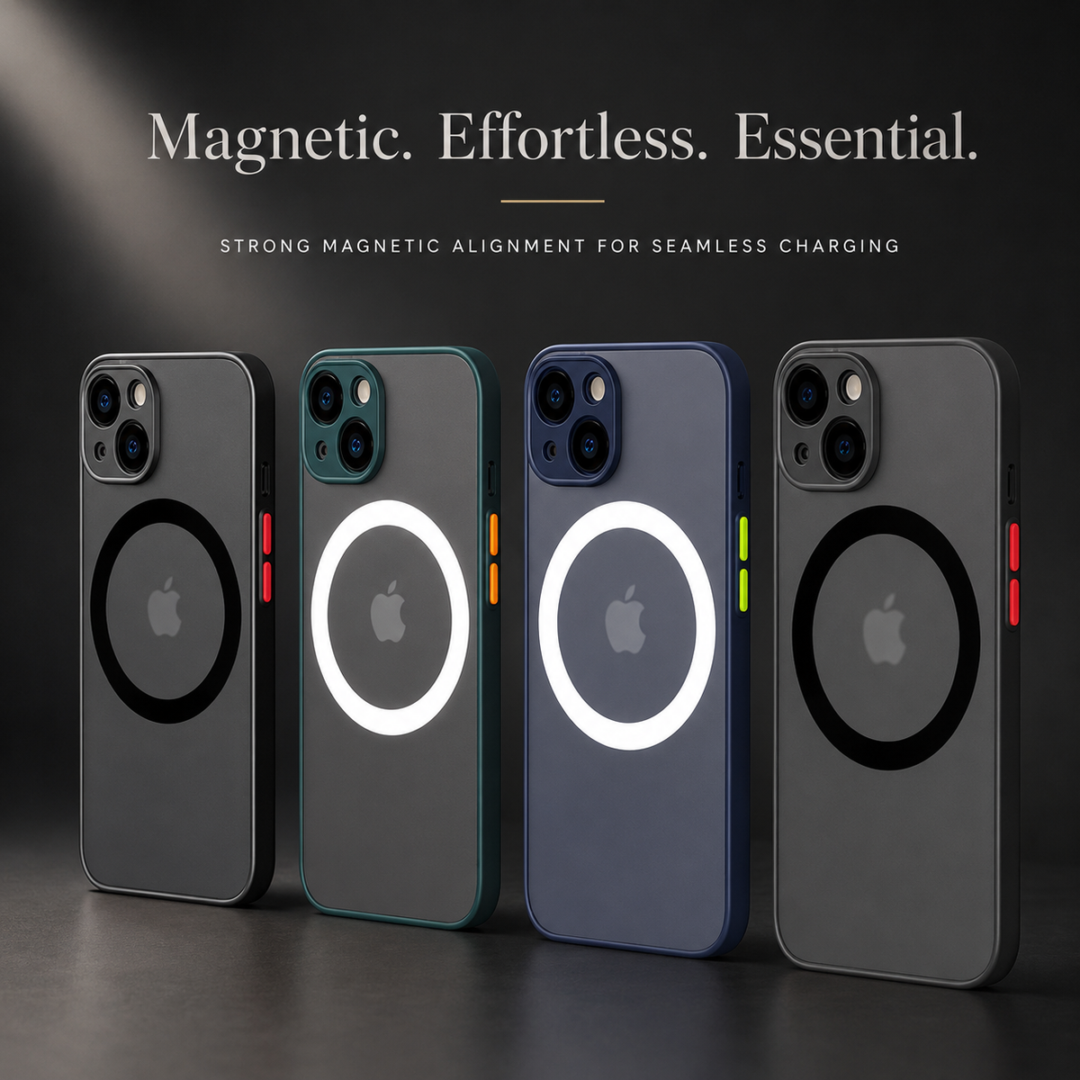 Premium iPhone Case MagSafe Compatible Matte Cover Shockproof Slim Magnetic Protection