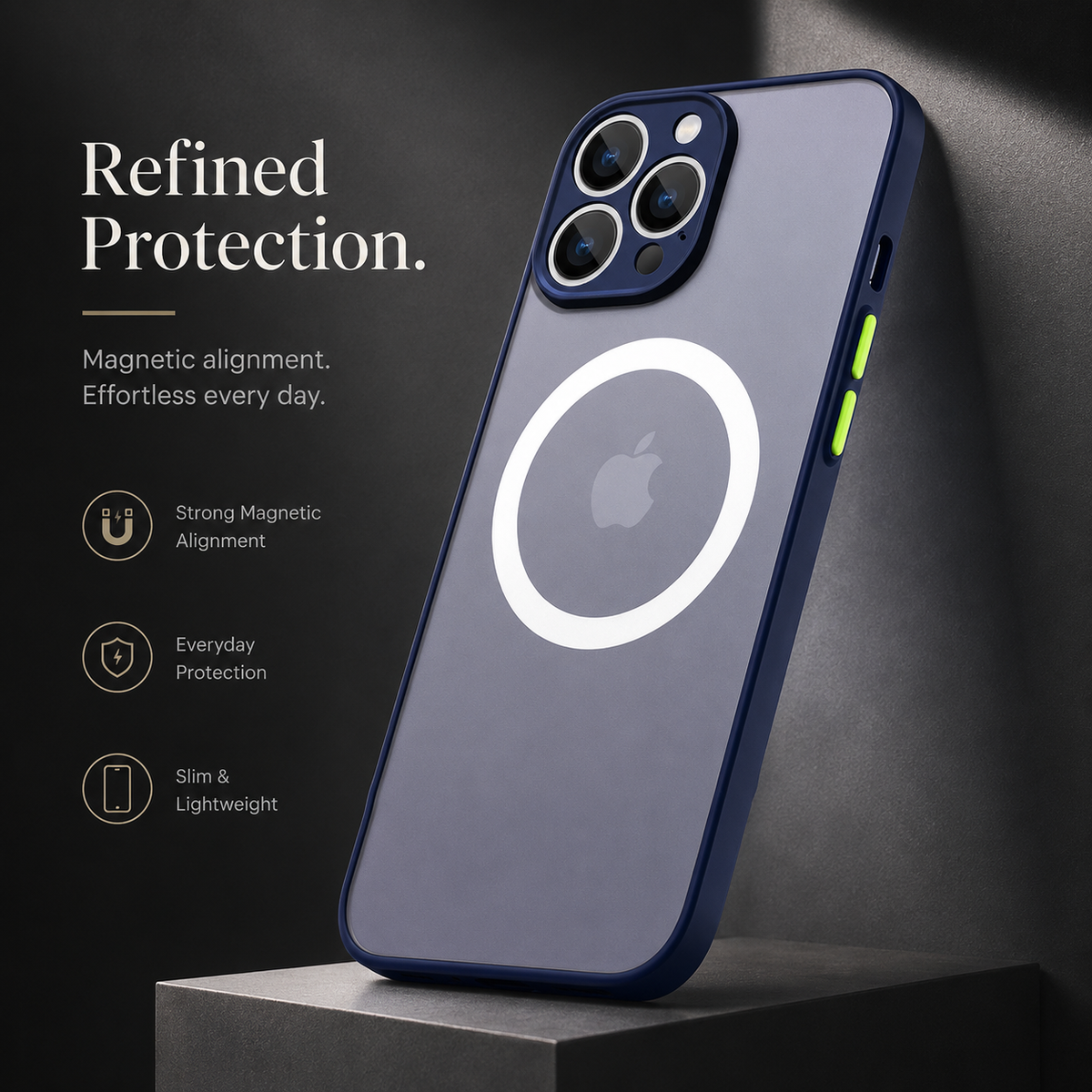 Premium iPhone Case MagSafe Compatible Matte Cover Shockproof Slim Magnetic Protection