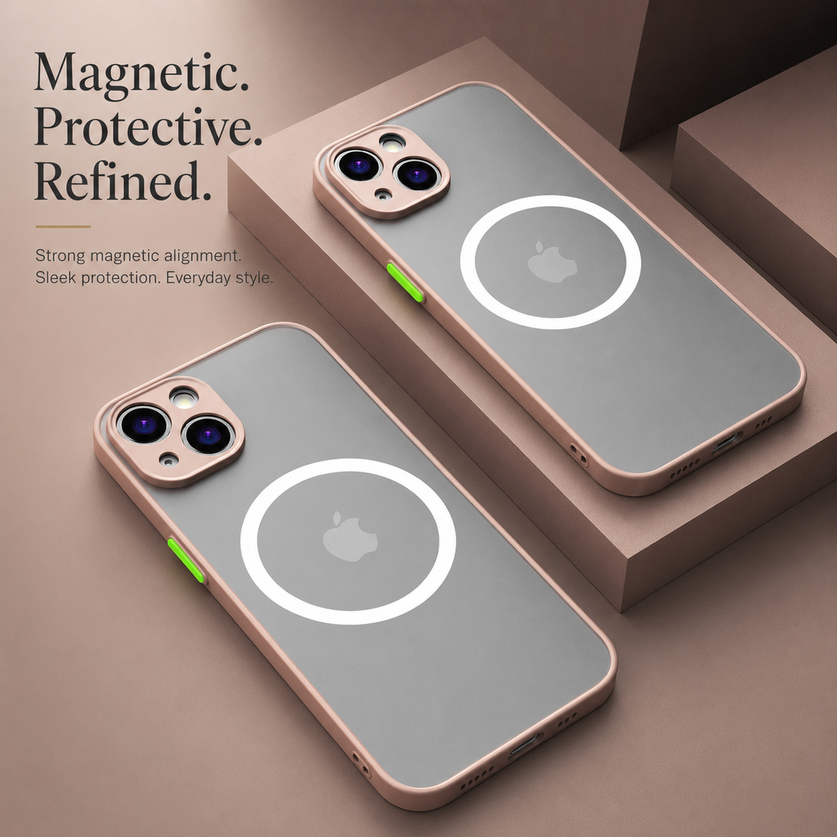 Premium iPhone Case MagSafe Compatible Matte Cover Shockproof Slim Magnetic Protection