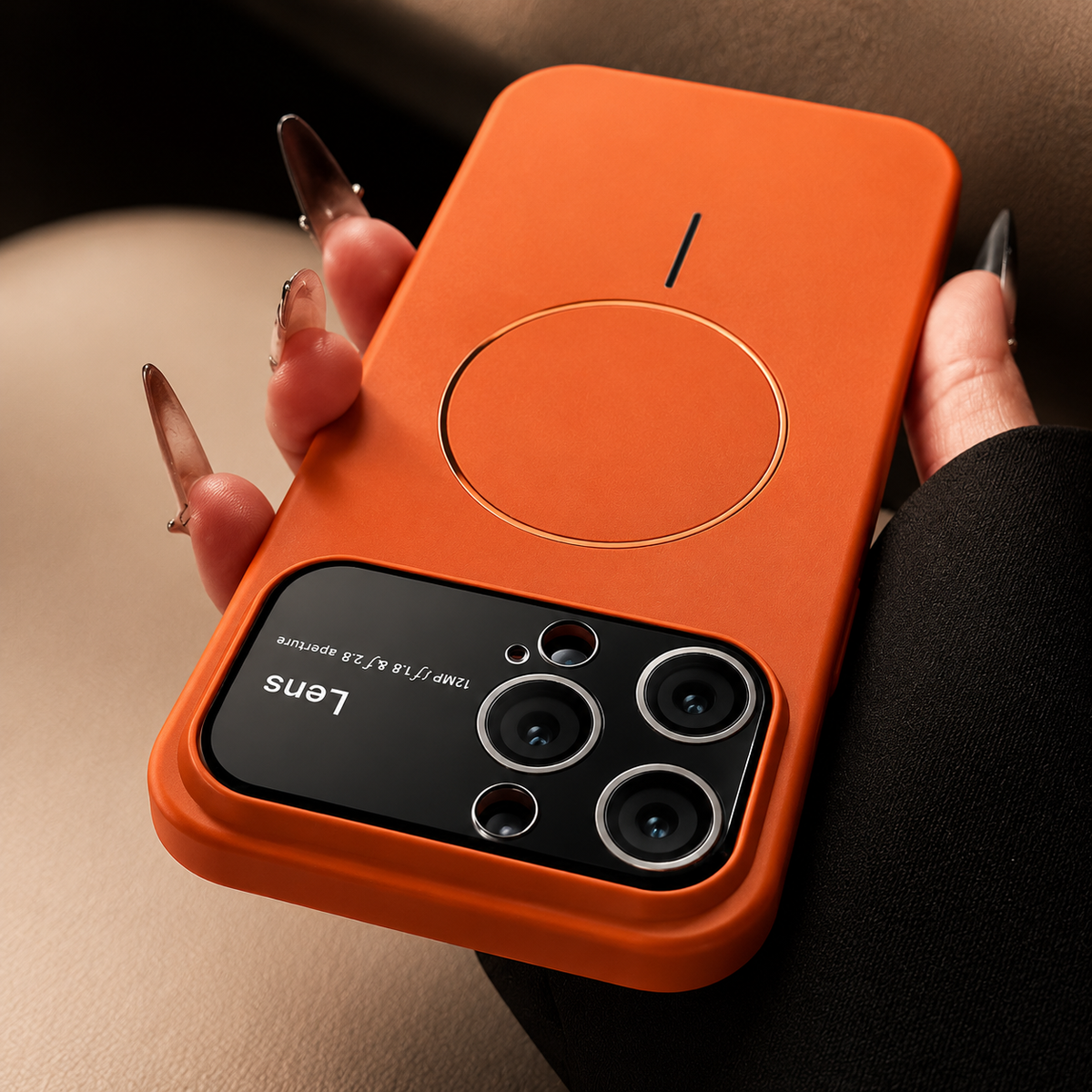 Premium iPhone Case MagSafe Compatible Matte Magnetic Cover Shockproof Lens Protection