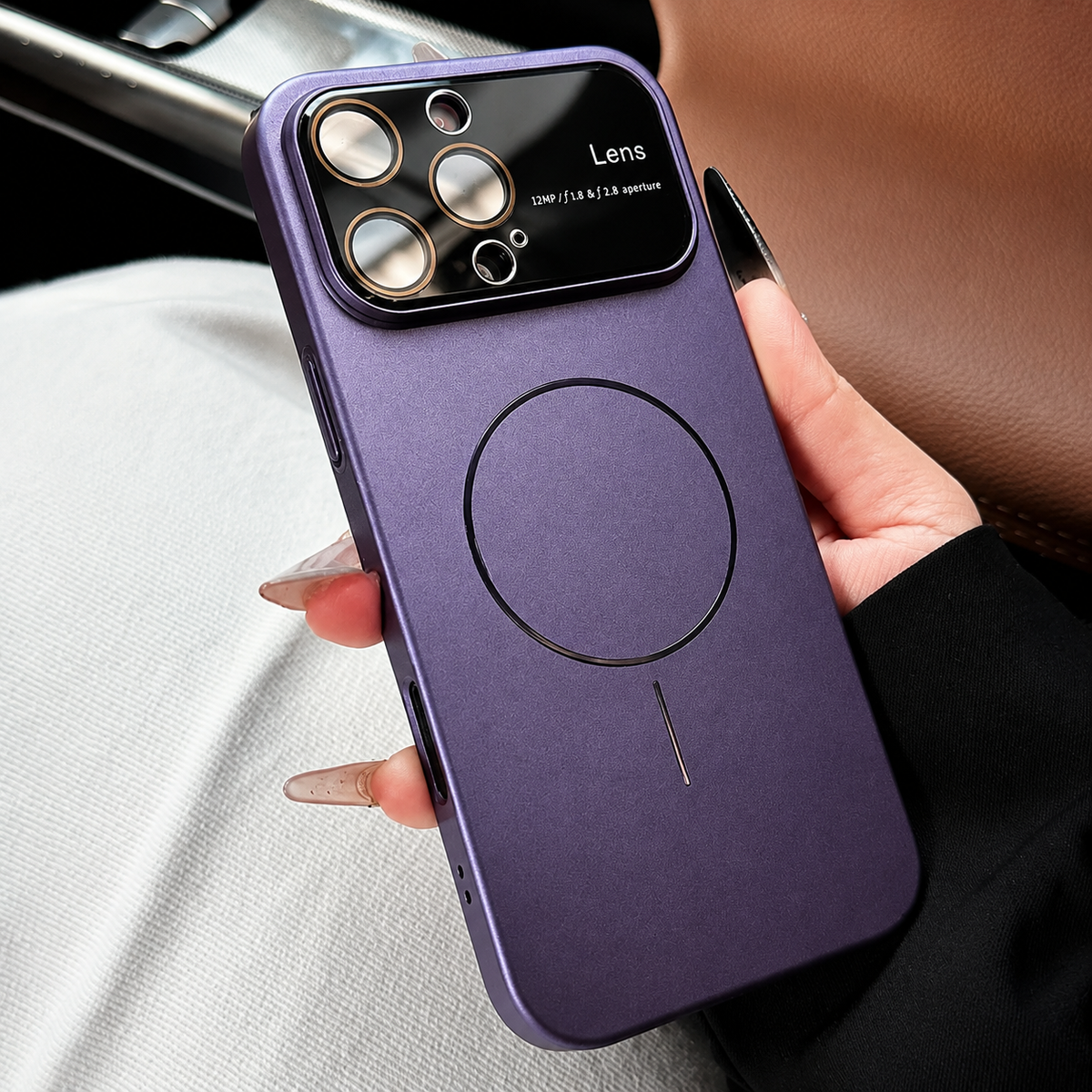 Premium iPhone Case MagSafe Compatible Matte Magnetic Cover Shockproof Lens Protection