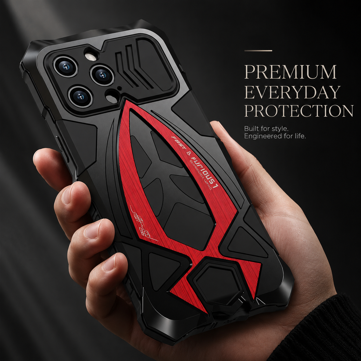 Premium iPhone Case MagSafe Compatible Metal Armor Cover Shockproof TPU Interior Ultra Thin Protection