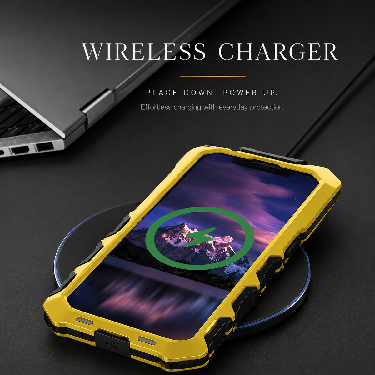 Premium iPhone Case MagSafe Compatible Metal Bumper Cover Shockproof Rugged Protection