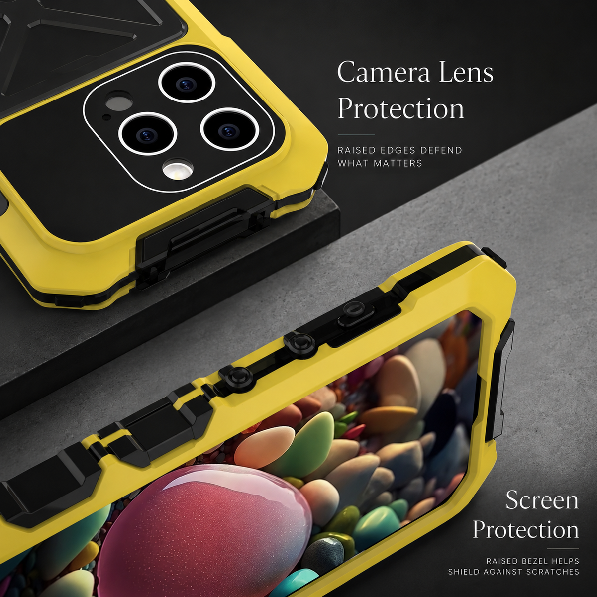 Premium iPhone Case MagSafe Compatible Metal Bumper Cover Shockproof Rugged Protection