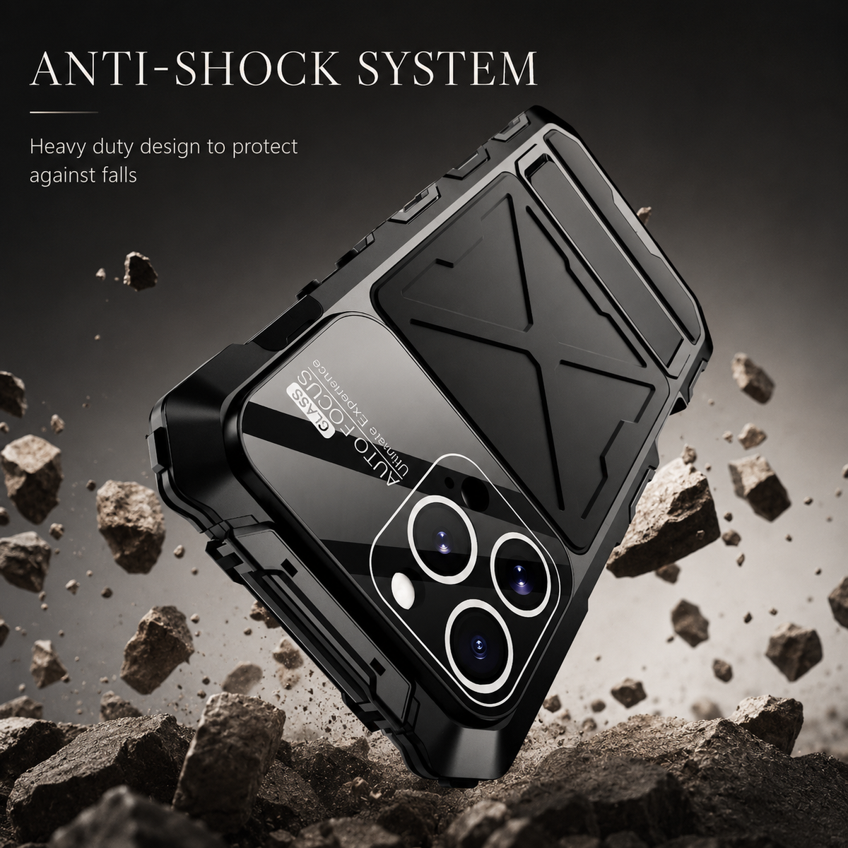Premium iPhone Case MagSafe Compatible Metal Bumper Cover Shockproof Rugged Protection