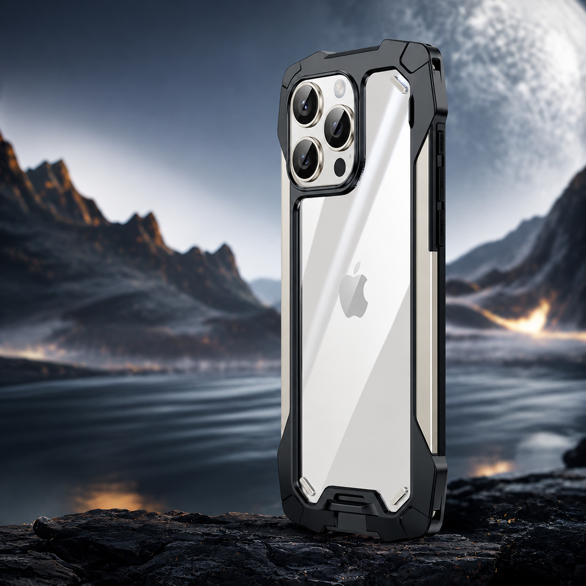 Premium iPhone Case MagSafe Compatible Military Armor Metal Frame Cover 360° Full Protection