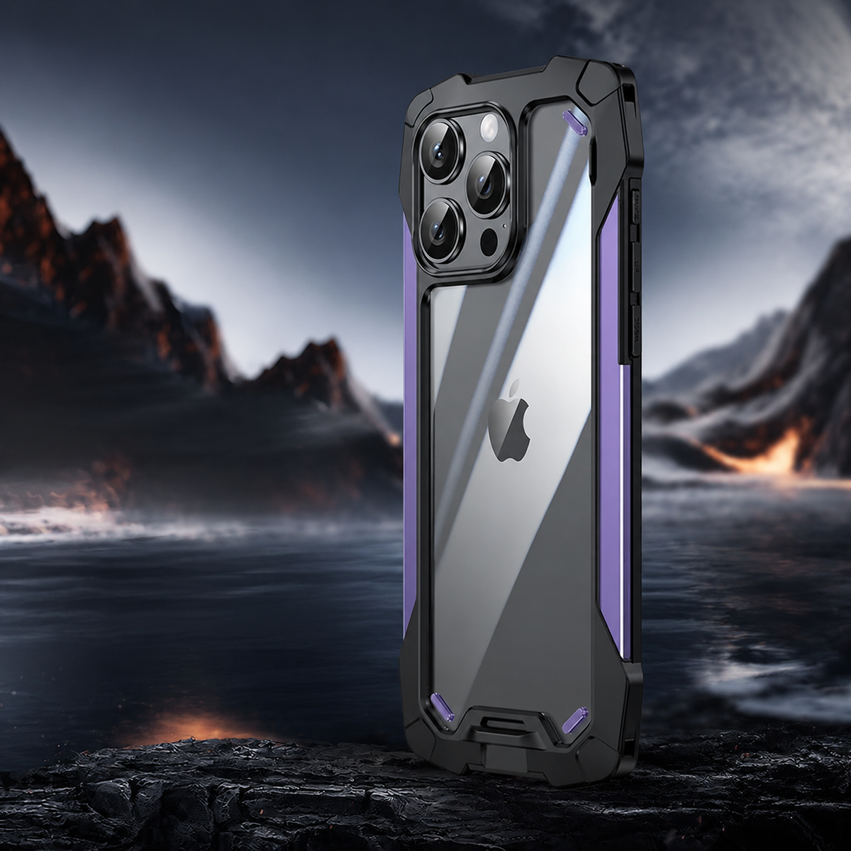 Premium iPhone Case MagSafe Compatible Military Armor Metal Frame Cover 360° Full Protection