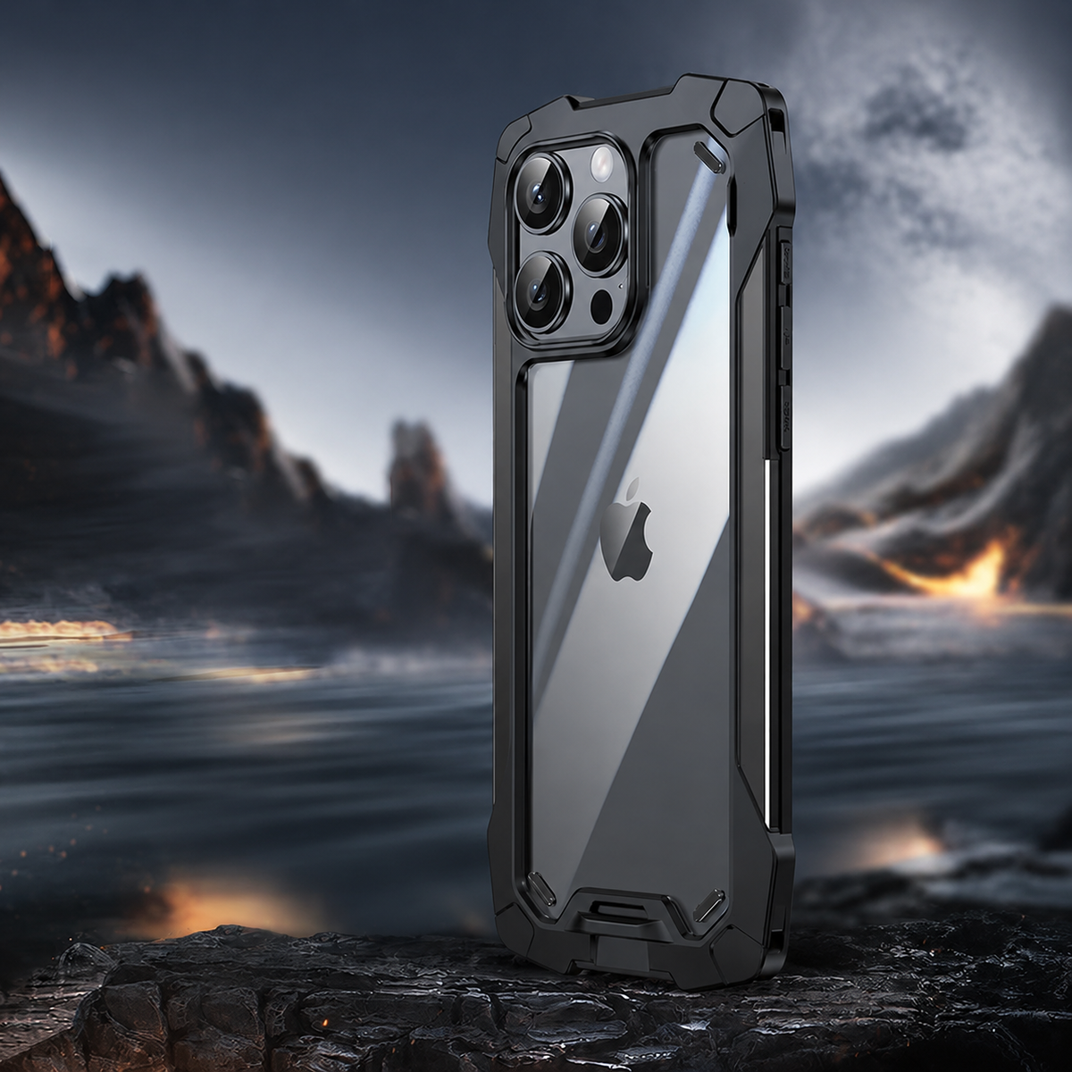 Premium iPhone Case MagSafe Compatible Military Armor Metal Frame Cover 360° Full Protection