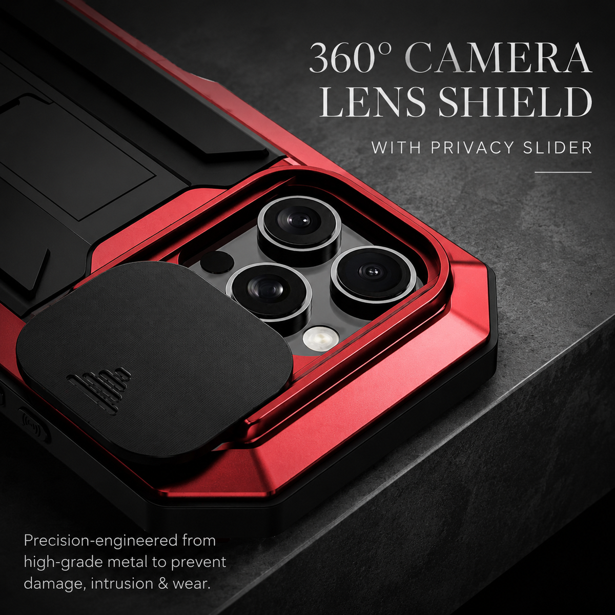 Premium iPhone Case MagSafe Compatible Military Heavy Duty Metal Armor Cover Full Body Protection