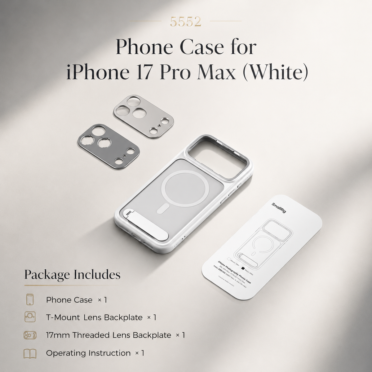 Premium iPhone Case MagSafe Compatible Photography Lens Mount Cover MIL-Grade Protection