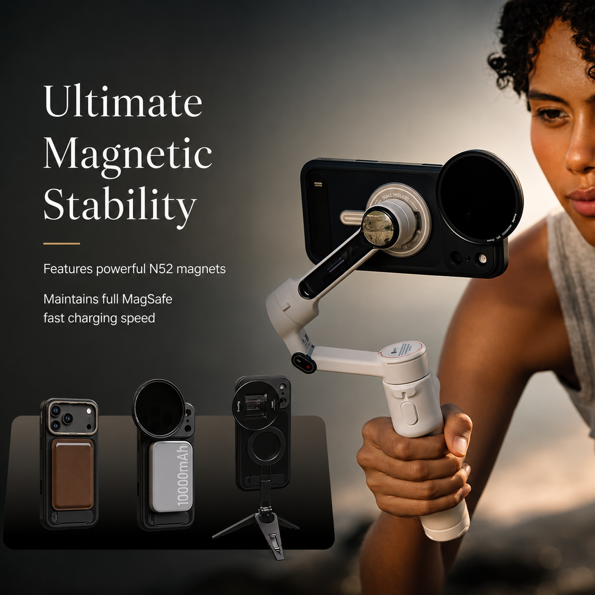 Premium iPhone Case MagSafe Compatible Photography Lens Mount Cover MIL-Grade Protection