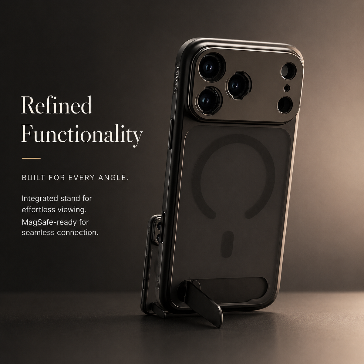 Premium iPhone Case MagSafe Compatible Photography Lens Mount Cover MIL-Grade Protection