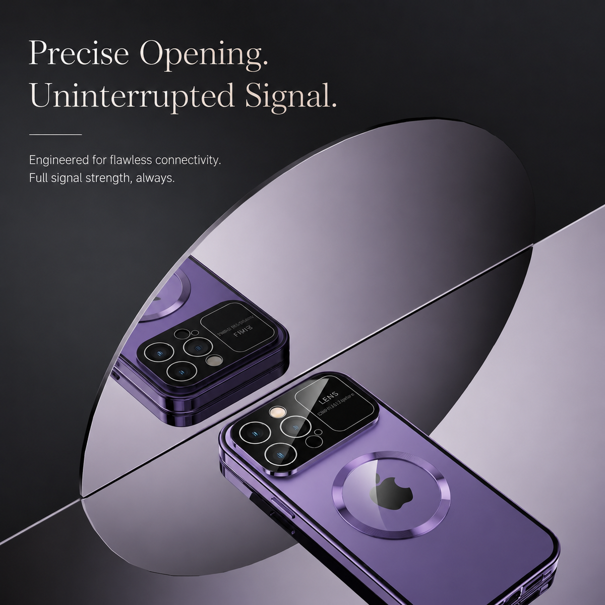 Premium iPhone Case MagSafe Compatible Privacy Screen Cover Frosted Glass Anti Spy Full Protection