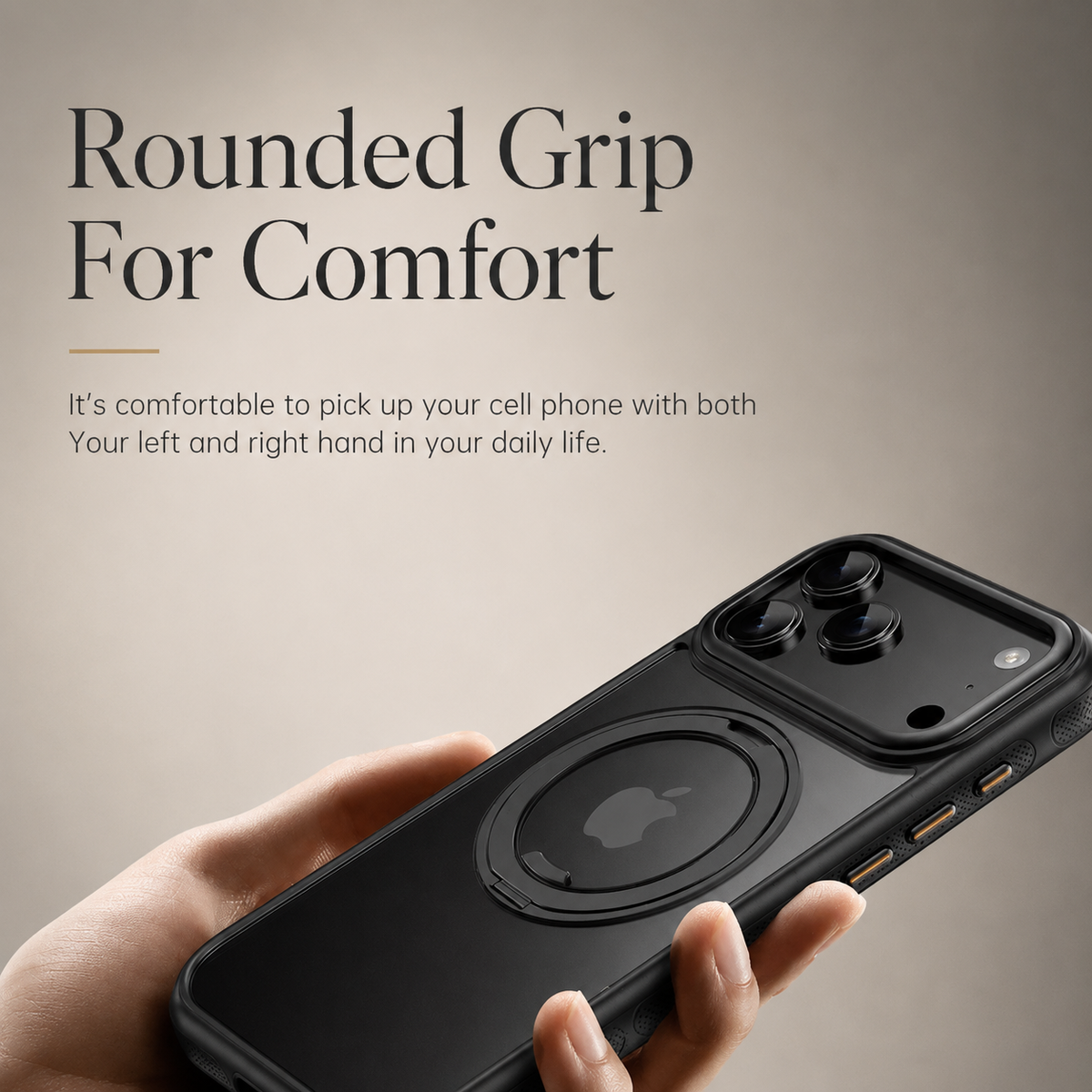 Premium iPhone Case MagSafe Compatible Rotating Stand Shockproof Protective Cover Mechanical Torque Metal TPU PC Full Coverage