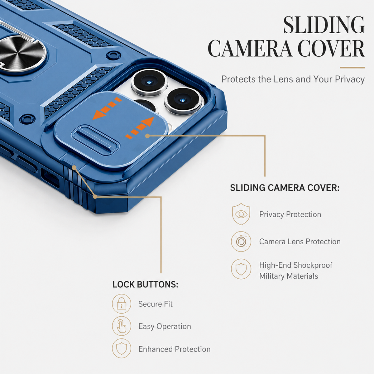 Premium iPhone Case MagSafe Compatible Rugged Armor Card Holder Cover Kickstand Protection