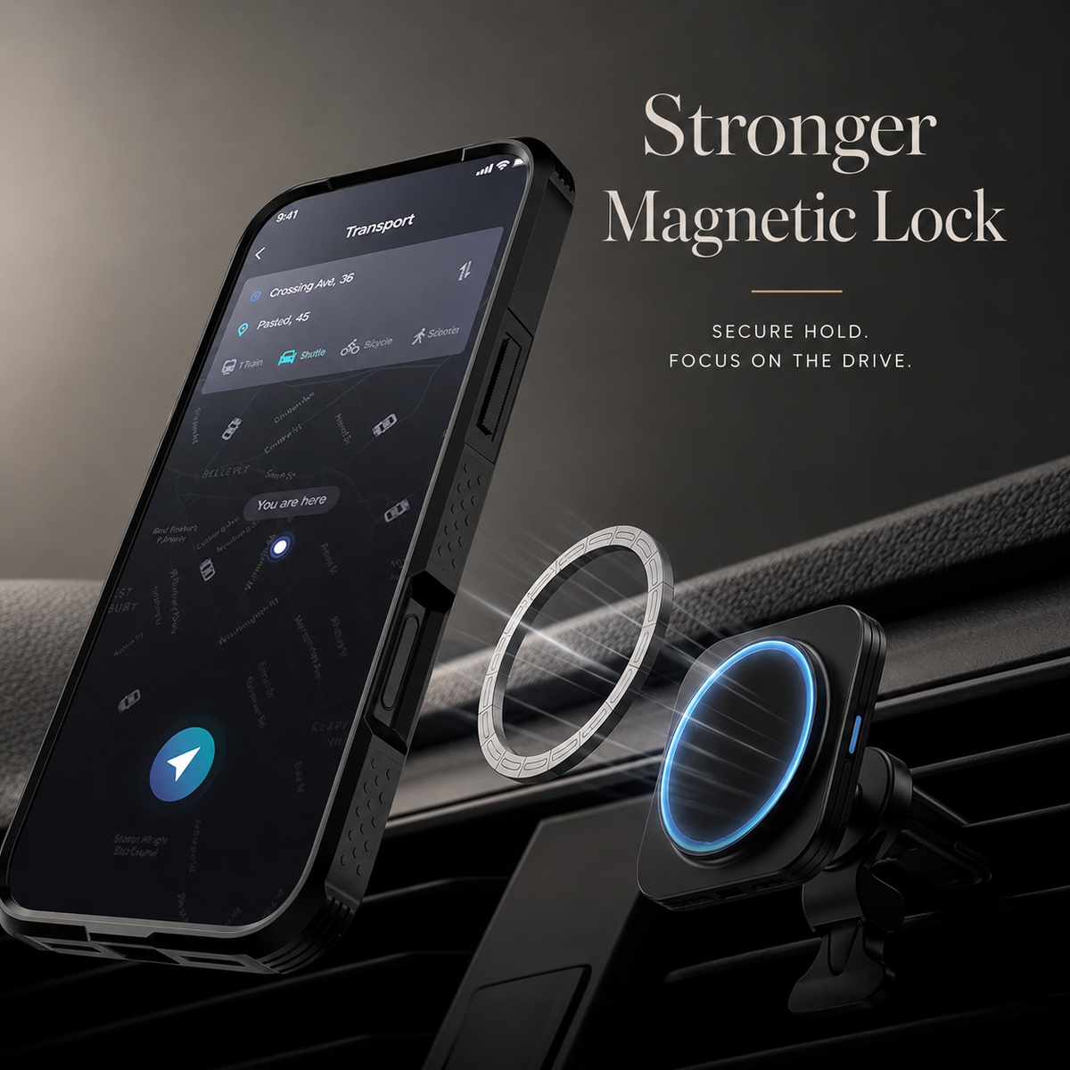 Premium iPhone Case MagSafe Compatible Rugged Hybrid Cover Kickstand Lanyard Protection