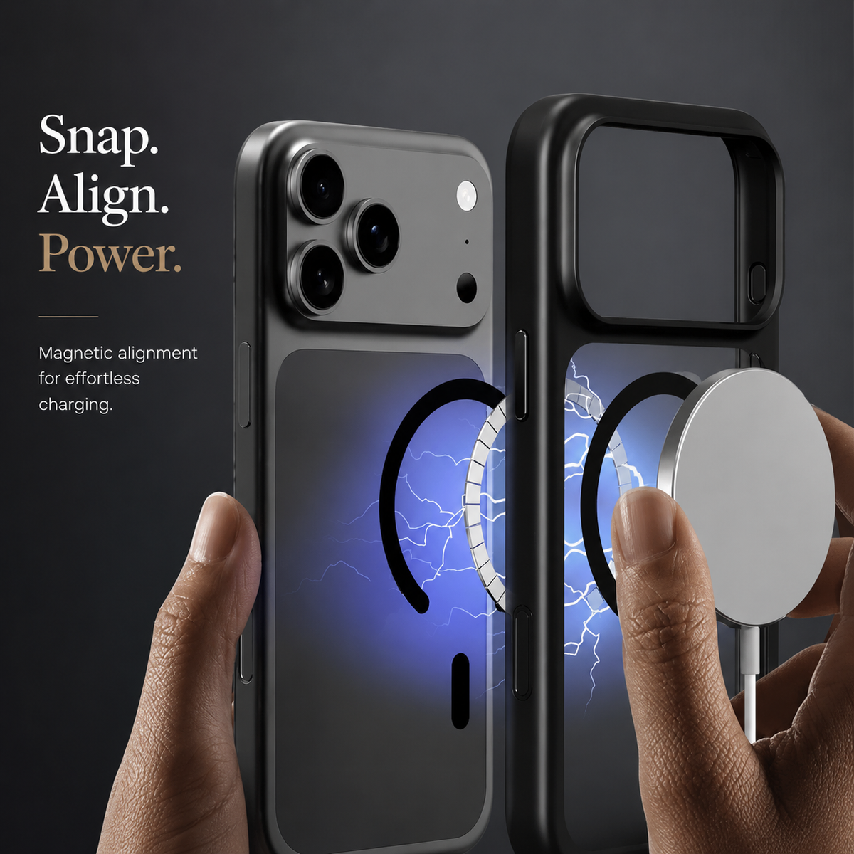 Premium iPhone Case MagSafe Compatible Shockproof Protective Cover Matte Anti Fingerprint TPU PC Camera Button Full Coverage