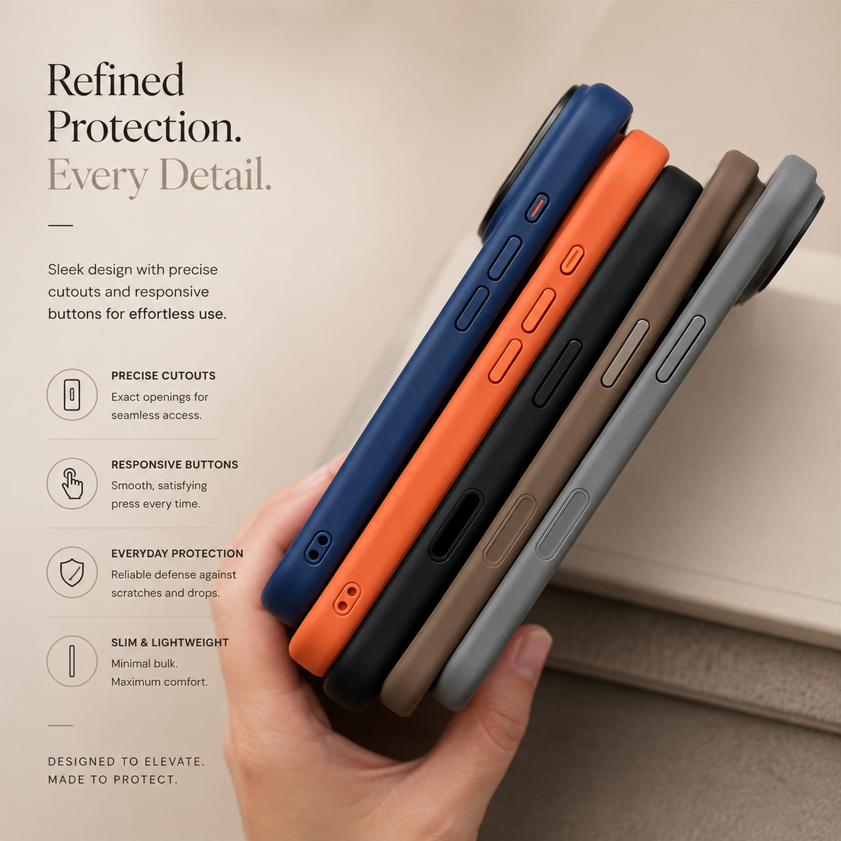 Premium iPhone Case MagSafe Compatible Shockproof Protective Cover Matte Anti Fingerprint TPU PC Camera Button Full Coverage
