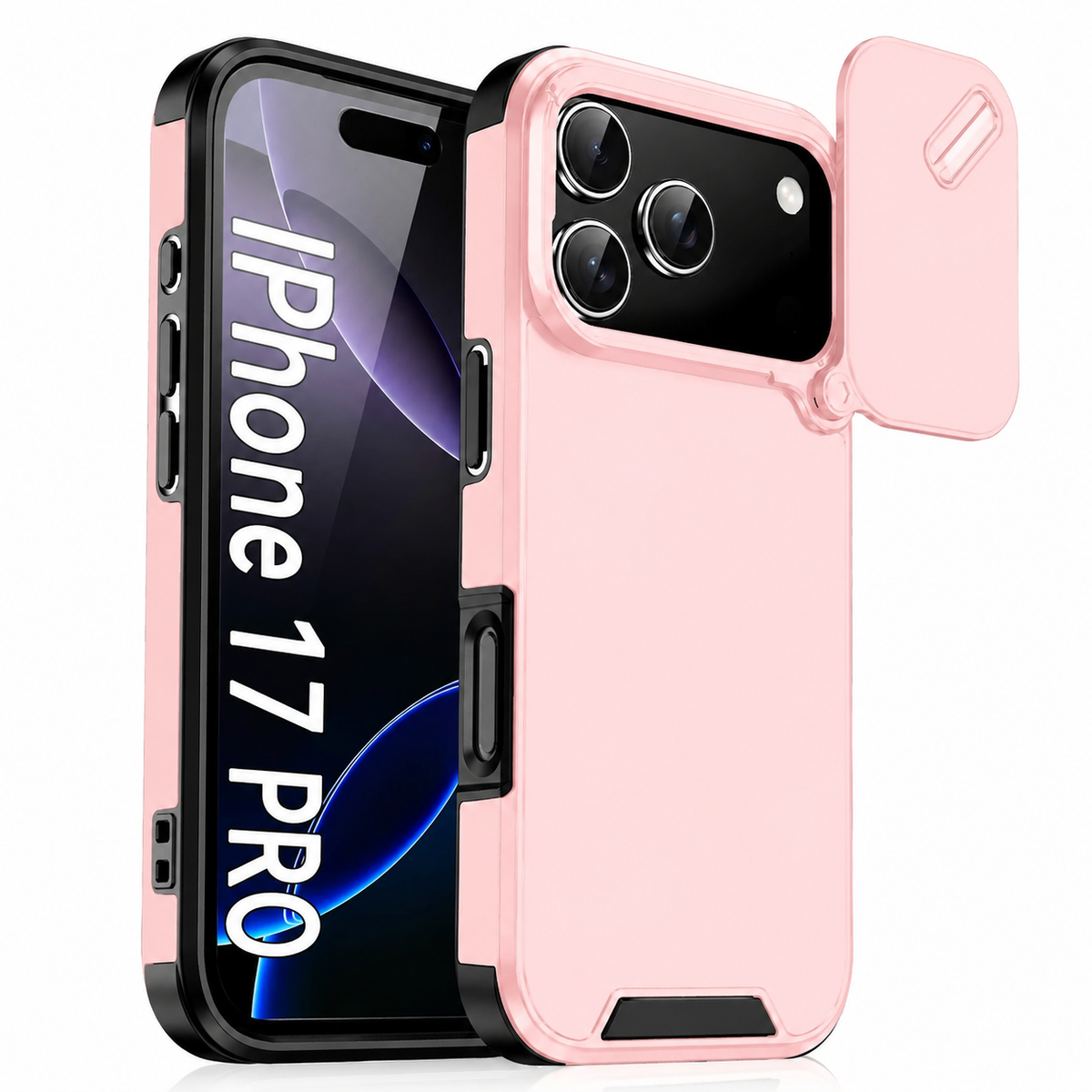 Premium iPhone Case MagSafe Compatible Slide Camera Cover Shockproof Anti Collision Protection