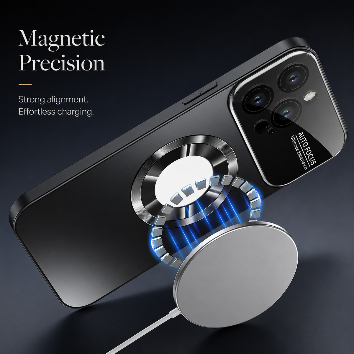 Premium iPhone Case MagSafe Compatible Tempered Glass Cover Shockproof Slim Protection