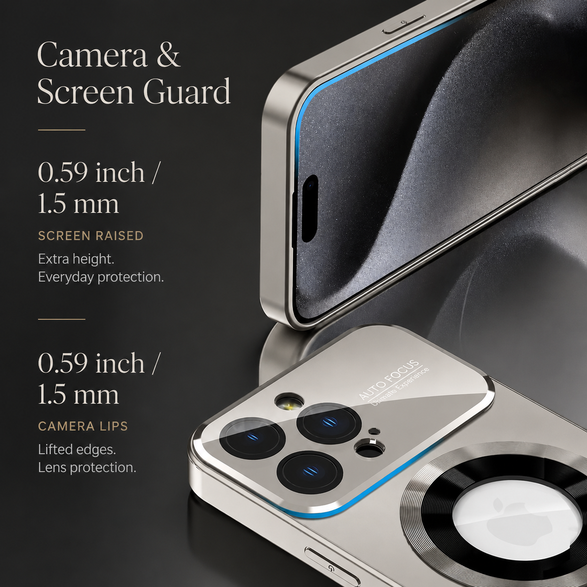 Premium iPhone Case MagSafe Compatible Tempered Glass Cover Shockproof Slim Protection