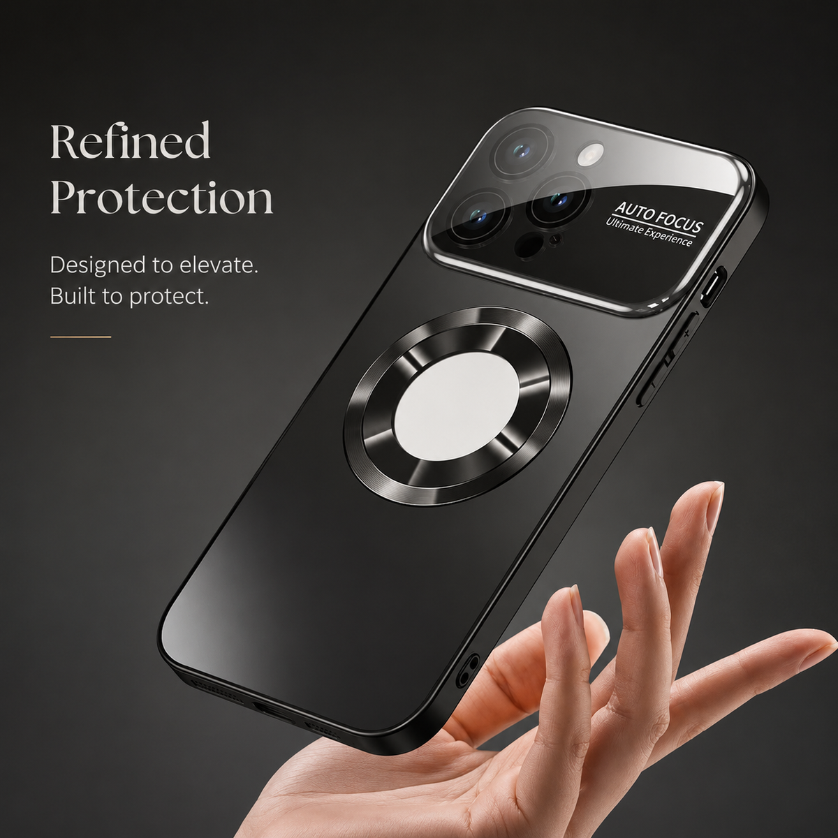 Premium iPhone Case MagSafe Compatible Tempered Glass Cover Shockproof Slim Protection