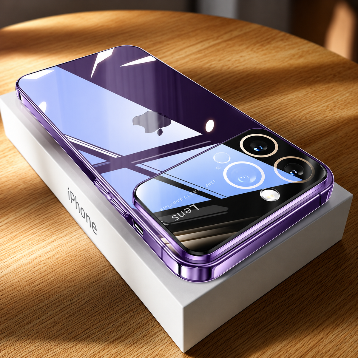 Premium iPhone Case MagSafe Compatible Transparent Acrylic Cover Tempered Camera Protection