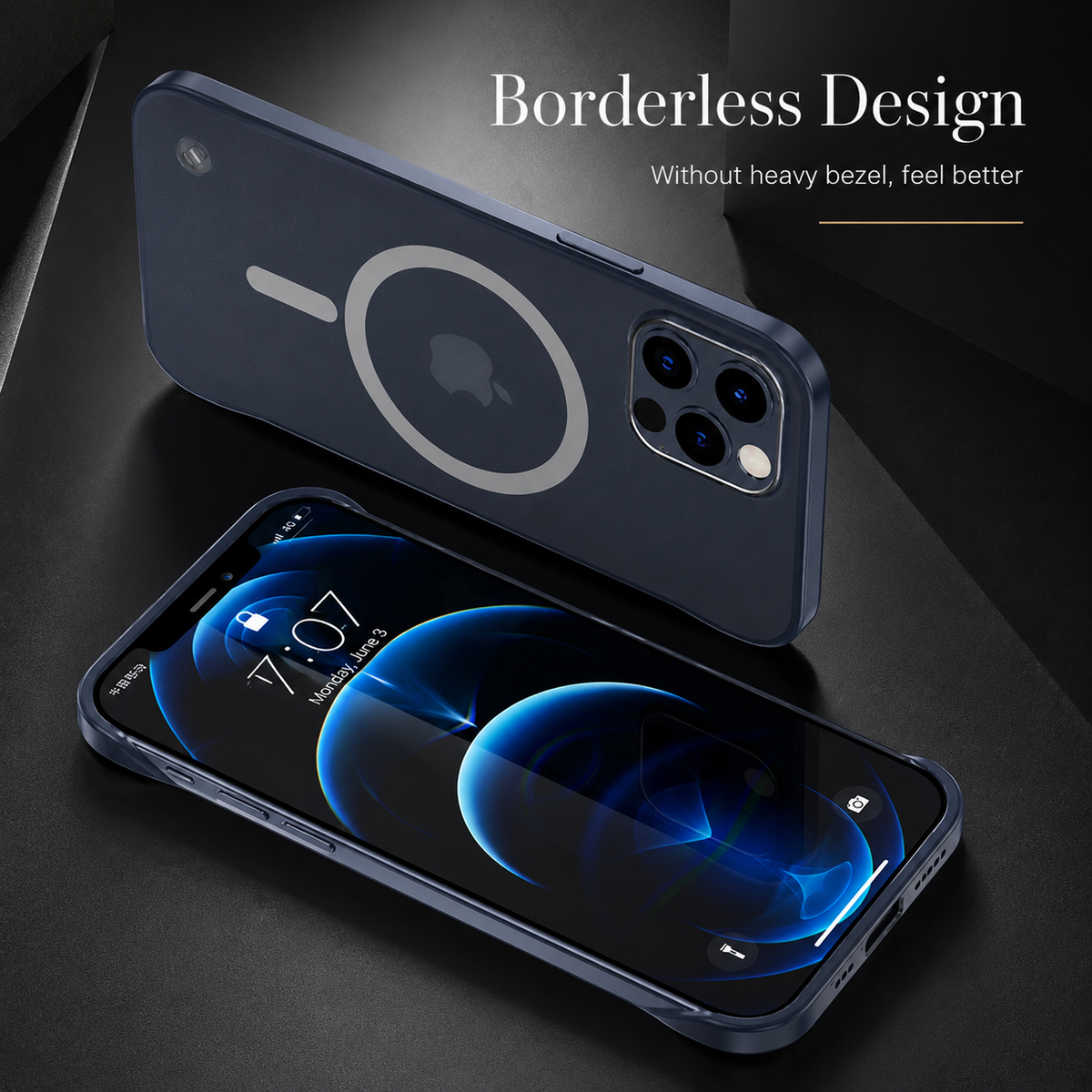 Premium iPhone Case MagSafe Compatible Transparent Ultra Thin Cover Frameless Protection