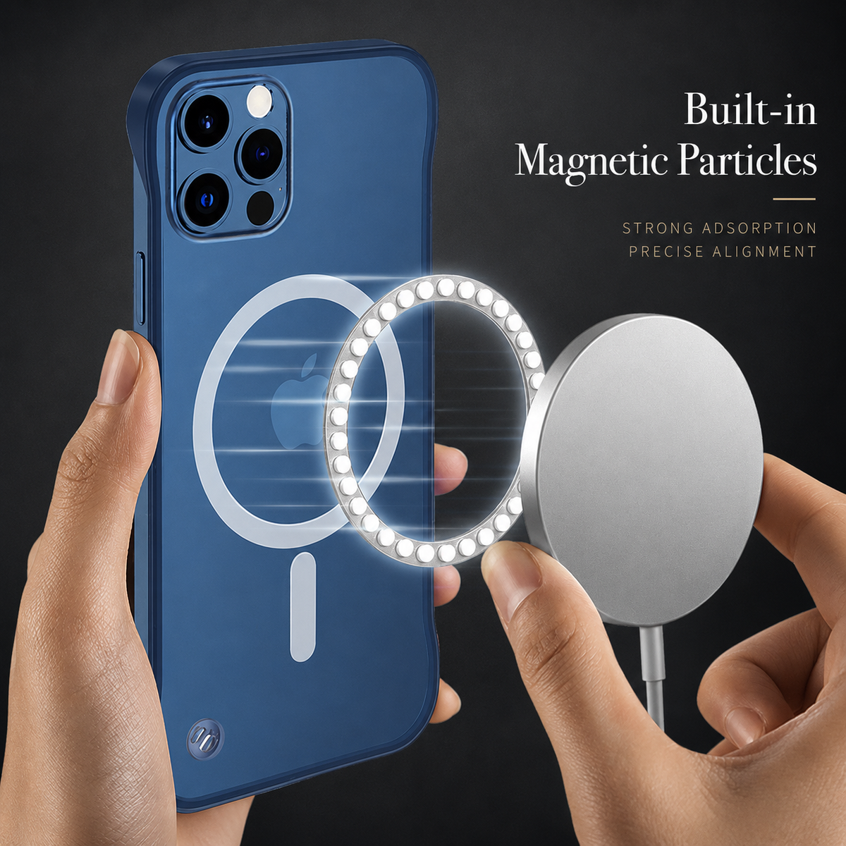 Premium iPhone Case MagSafe Compatible Transparent Ultra Thin Cover Frameless Protection