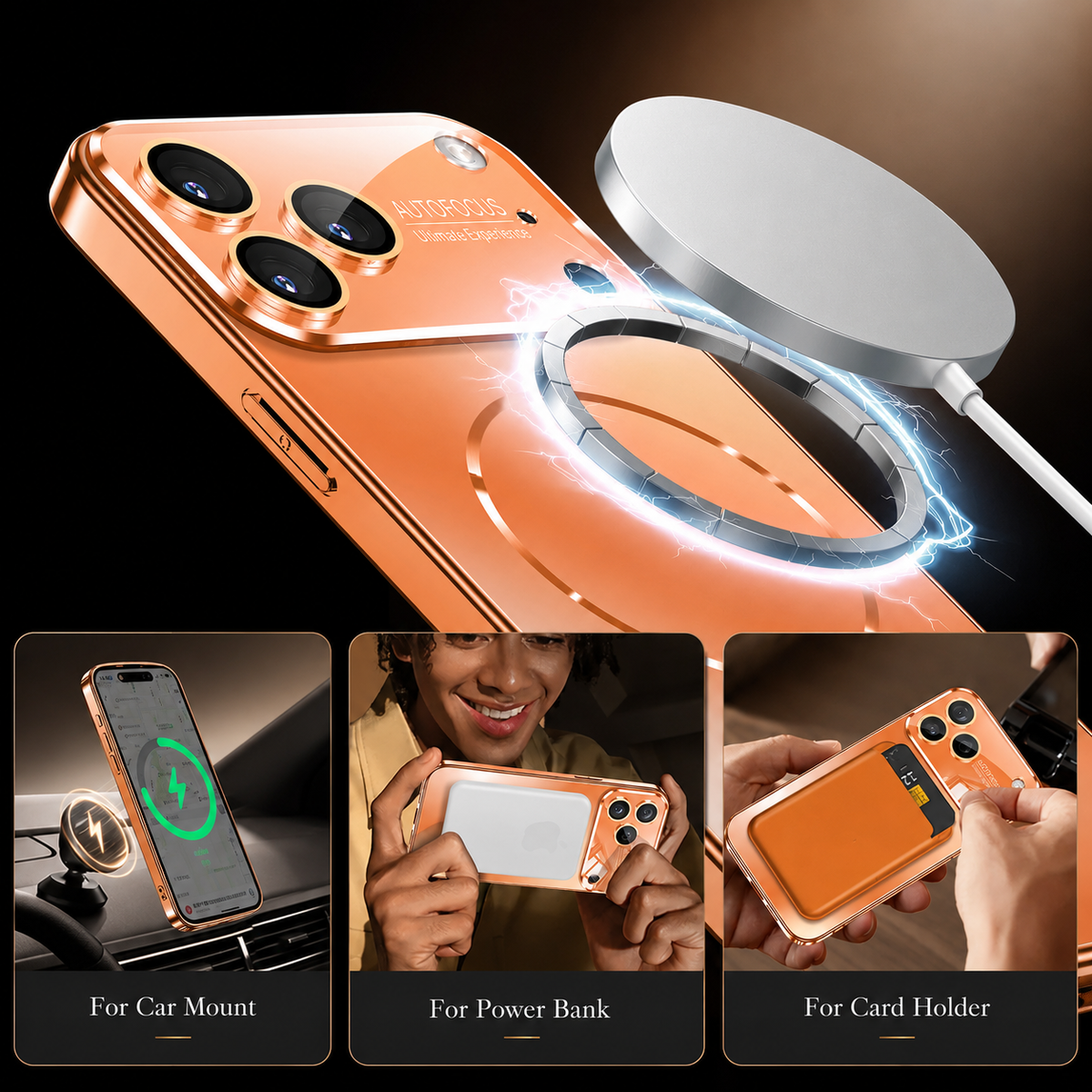 Premium iPhone Case MagSafe Compatible Ultra Thin Matte Cover Magnetic Shockproof Camera Lens Protection Anti Fingerprint Hard Back