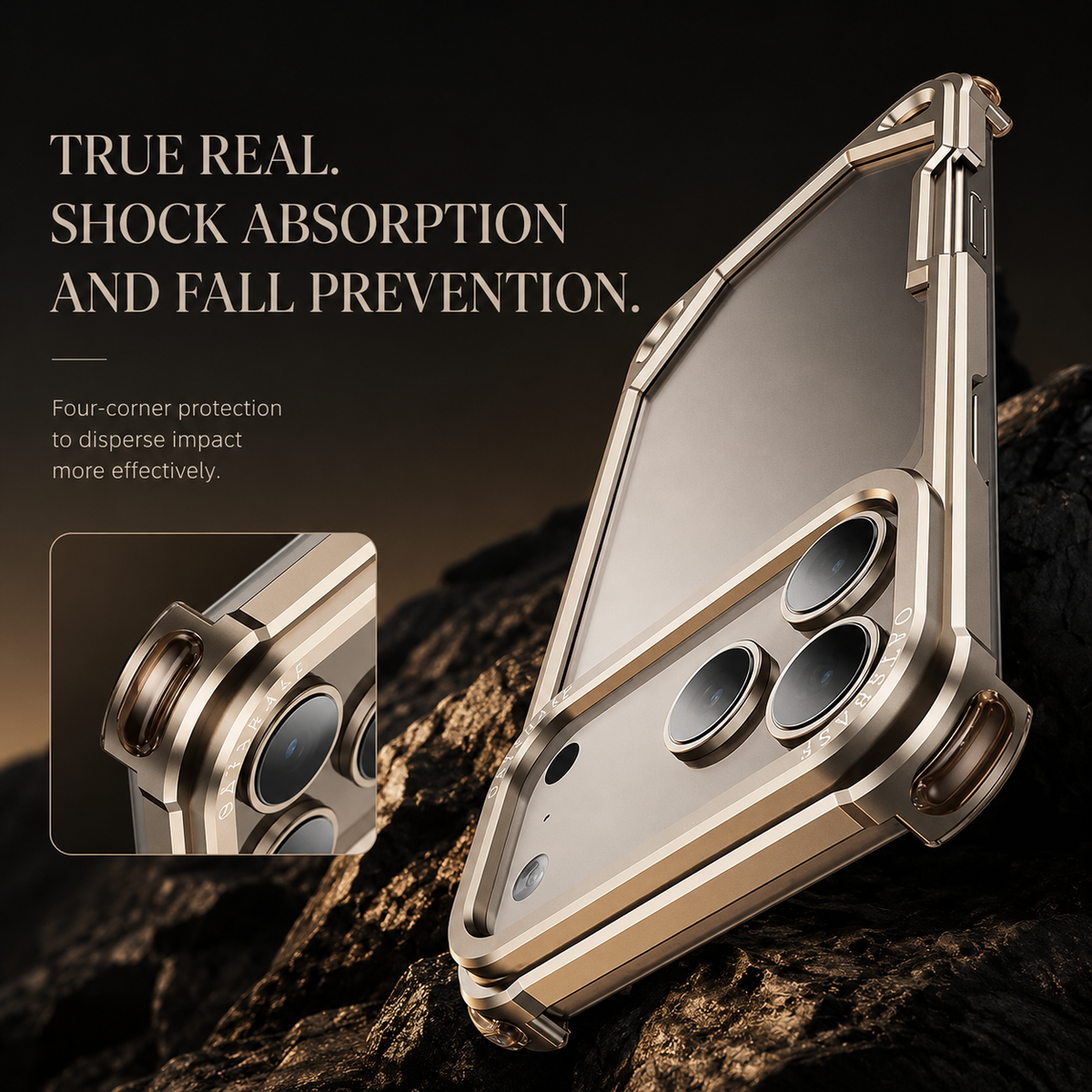 Premium iPhone Case MagSafe Compatible Ultra Thin Metal Bumper Cover Shockproof Protection