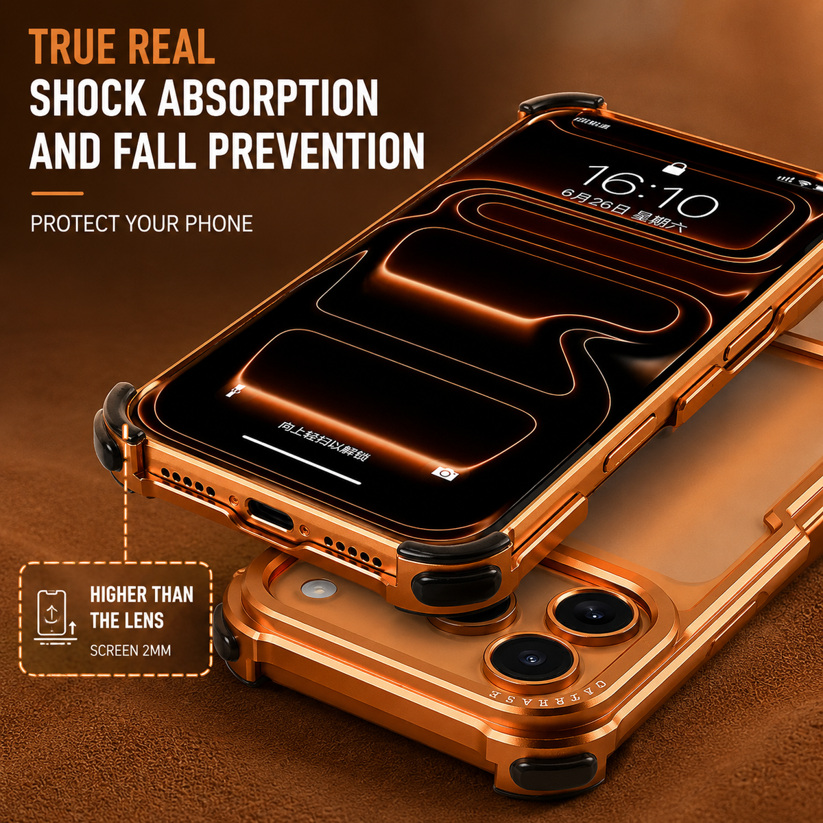 Premium iPhone Case MagSafe Compatible Ultra Thin Metal Bumper Cover Shockproof Protection