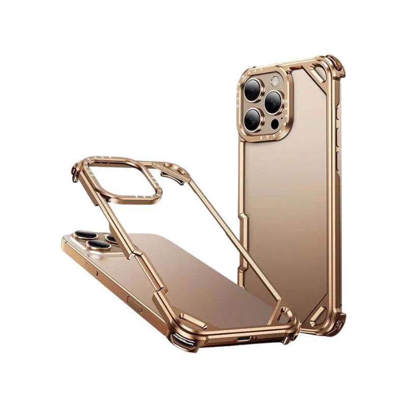 Premium iPhone Case MagSafe Compatible Ultra Thin Metal Bumper Cover Shockproof Protection