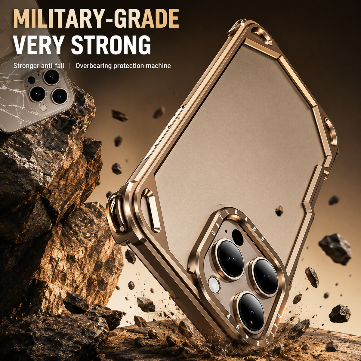Premium iPhone Case MagSafe Compatible Ultra Thin Metal Bumper Cover Shockproof Protection