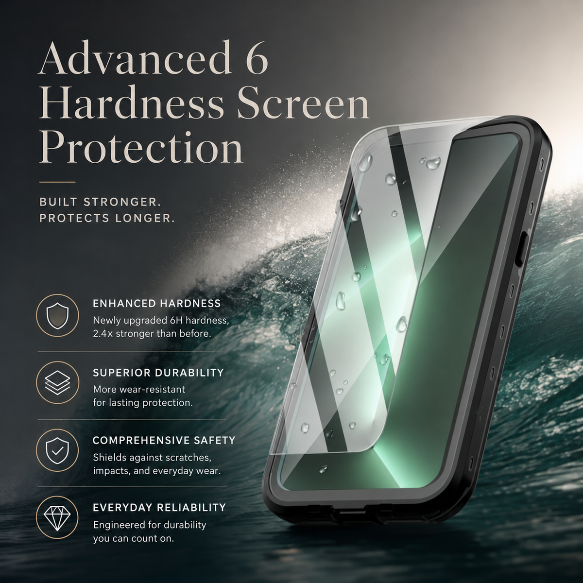 Premium iPhone Case MagSafe Compatible Waterproof IP68 Cover Full Body Protection